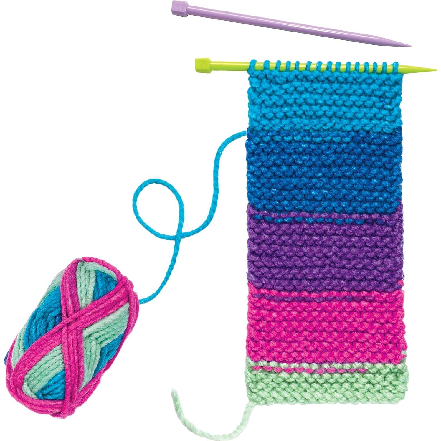 Kit de Tejido para Niños Creatividad para Niños - Bufanda de Bolsillo