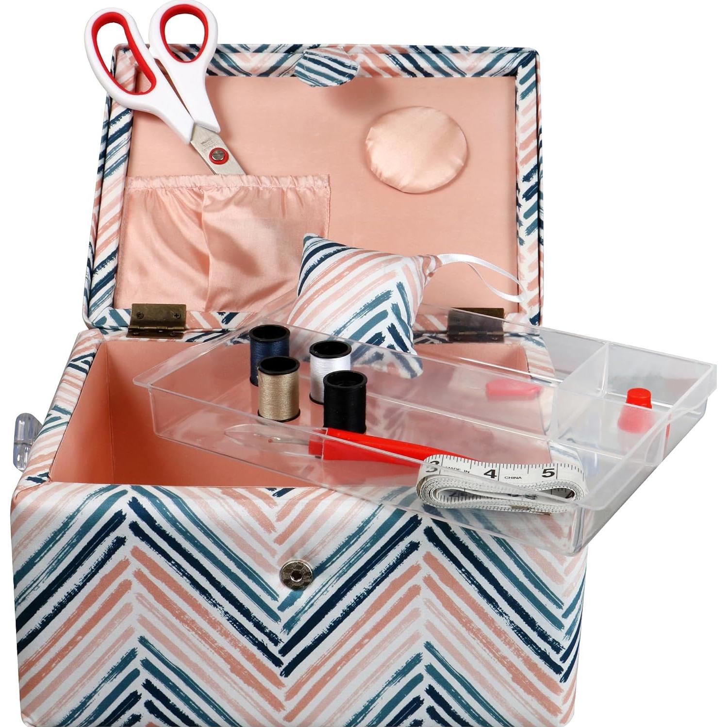 Cesta de Costura SINGER 10 Piezas Zig Zag 29.5x17.5cm