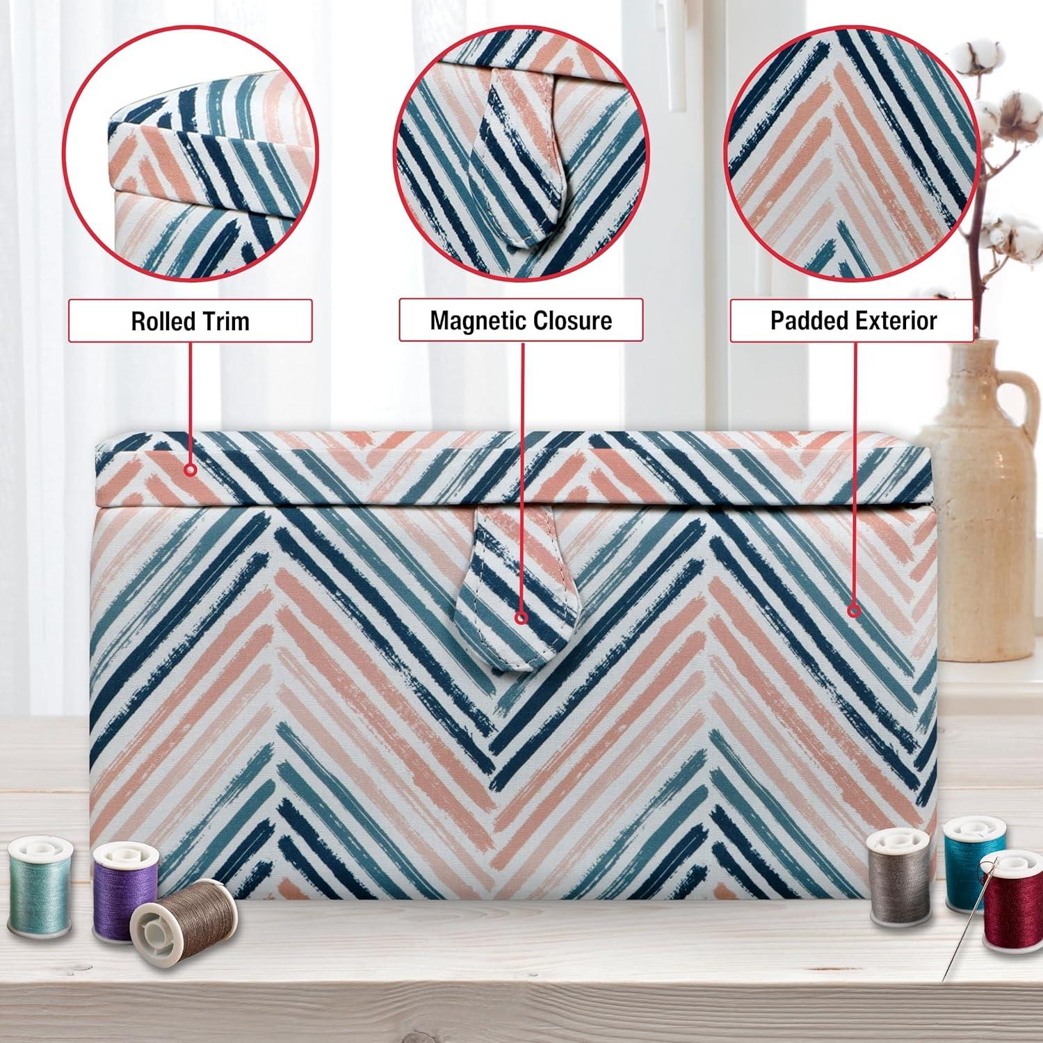 Cesta de Costura SINGER 10 Piezas Zig Zag 29.5x17.5cm