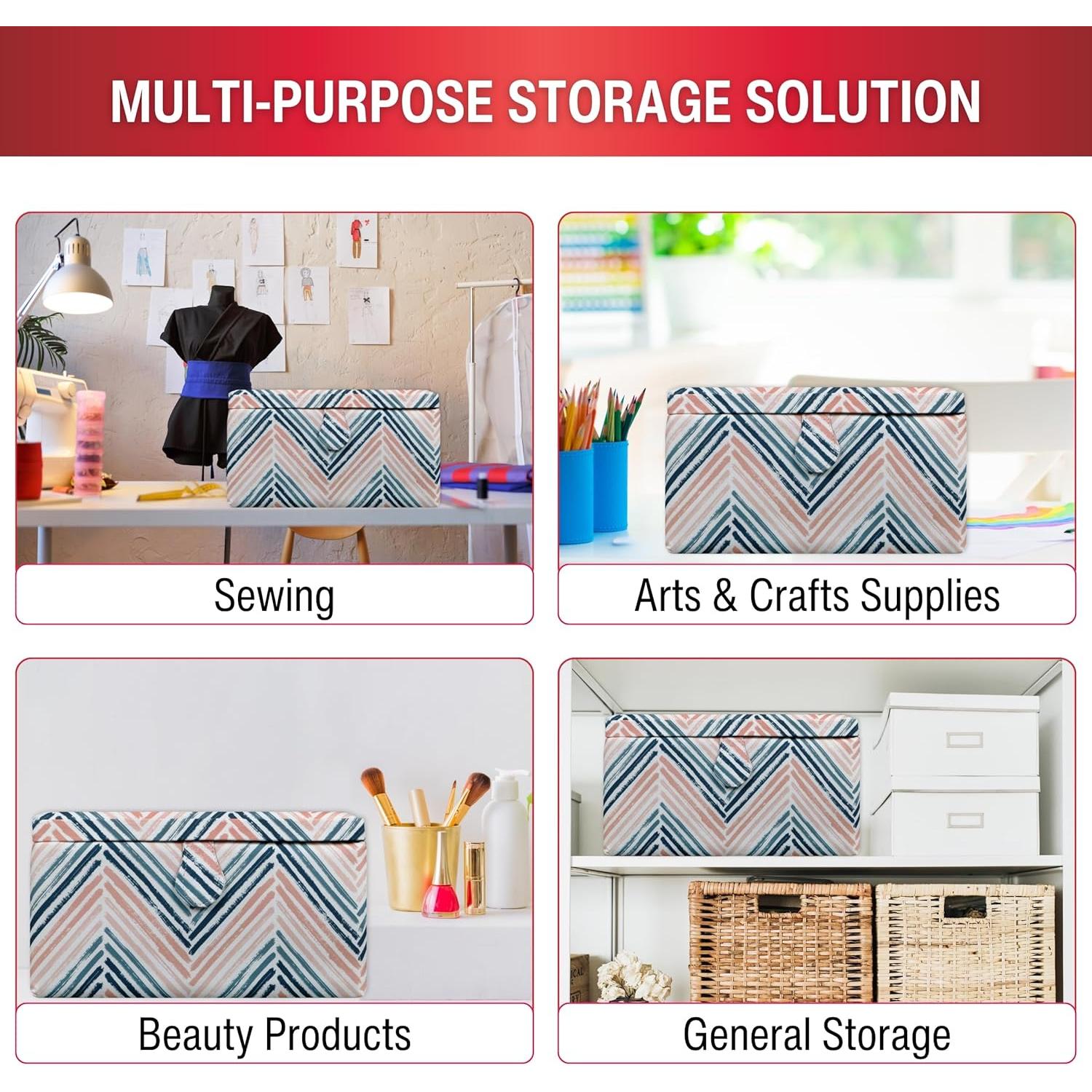 Cesta de Costura SINGER 10 Piezas Zig Zag 29.5x17.5cm