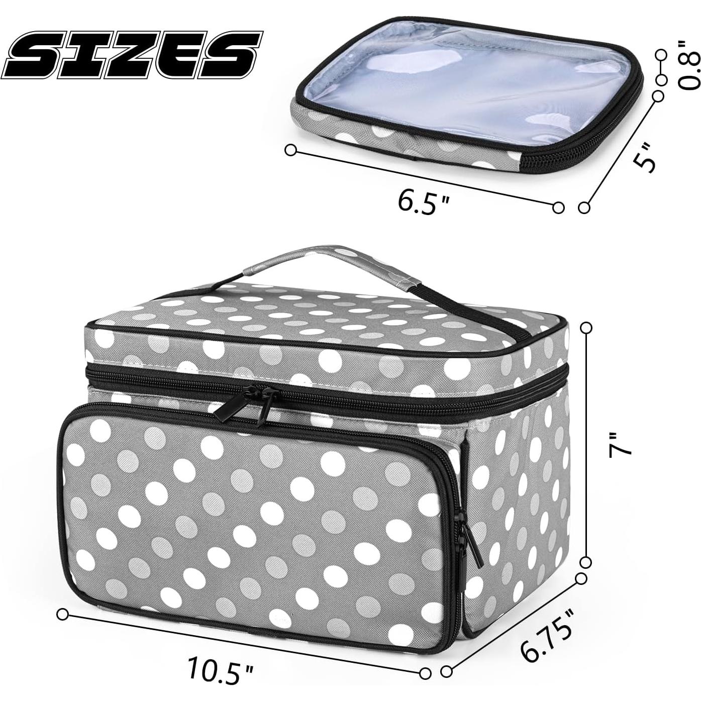 Organizador de Costura Luxja con 2 Bolsillos Transparentes