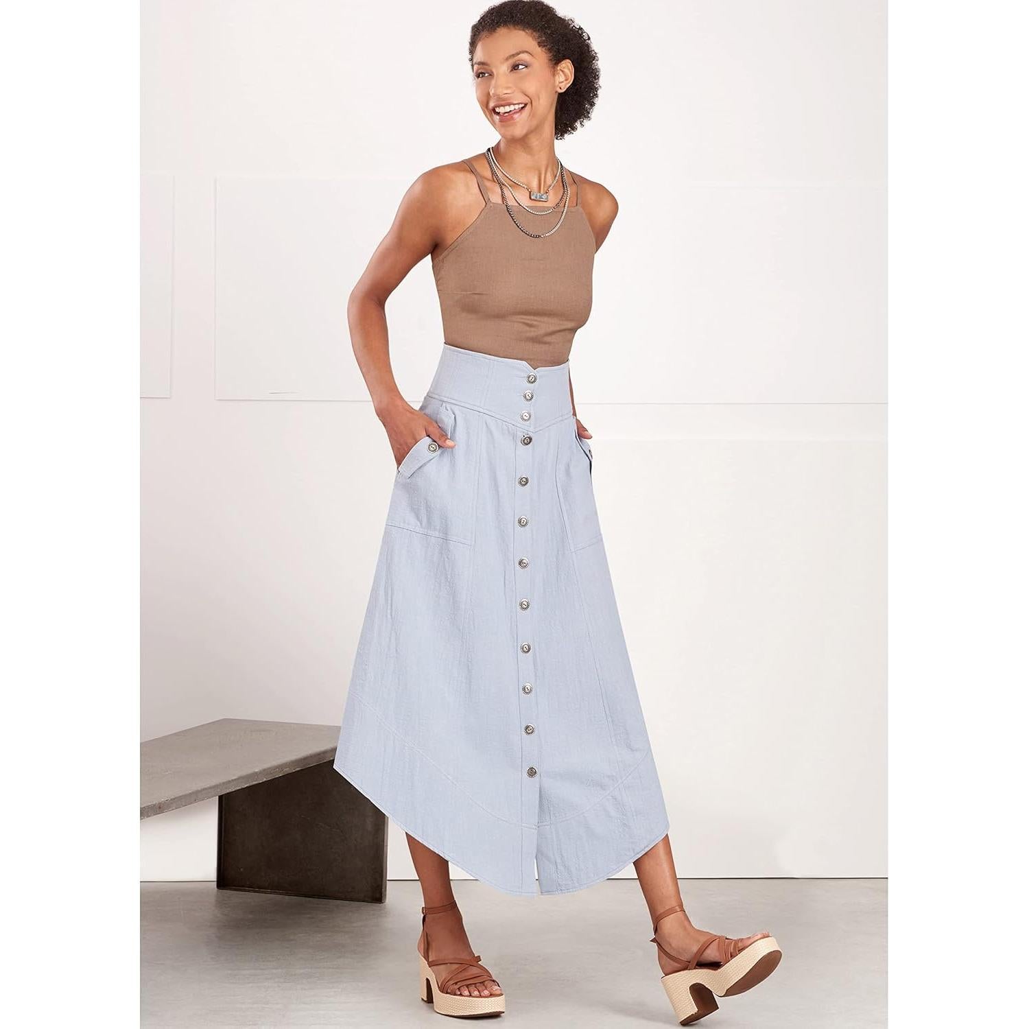 Kit de Patrones de Costura Simplicity S9710 para Faldas Mujer