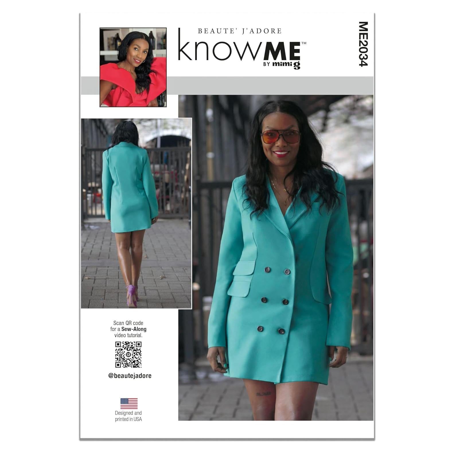 Patrones de Costura McCall's ME2034 Vestido con Chaqueta Tallas 18-26