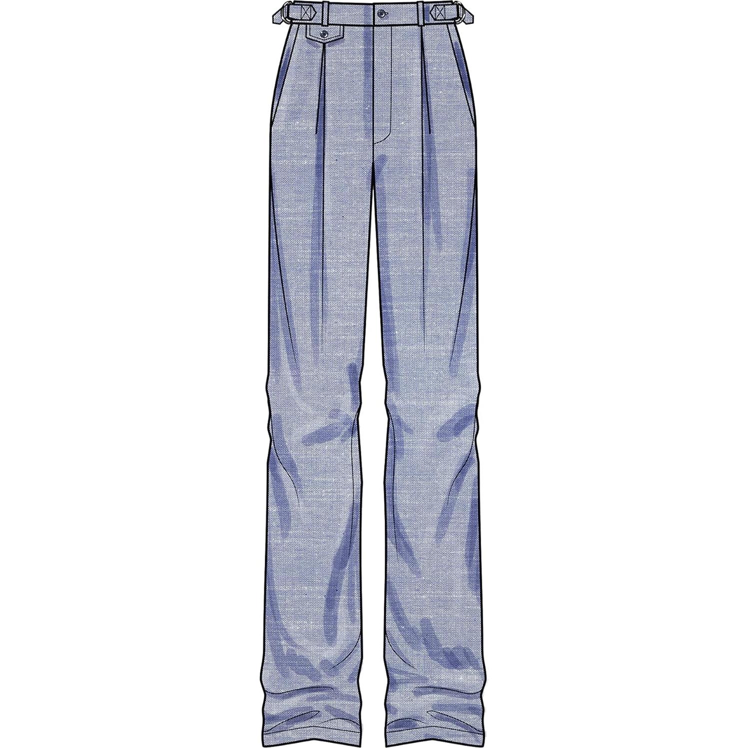 Kit de Patrón de Costura Simplicity S9709 Pantalones y Cortos Cintura Alta Tallas 6-14