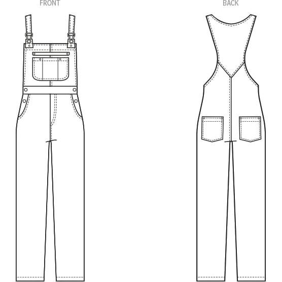 Patrón de Costura Overoles Dama McCall's M8437 Tallas 6-14