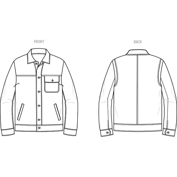 Patrón de Costura Chaqueta Casual Hombre McCall's ME2036