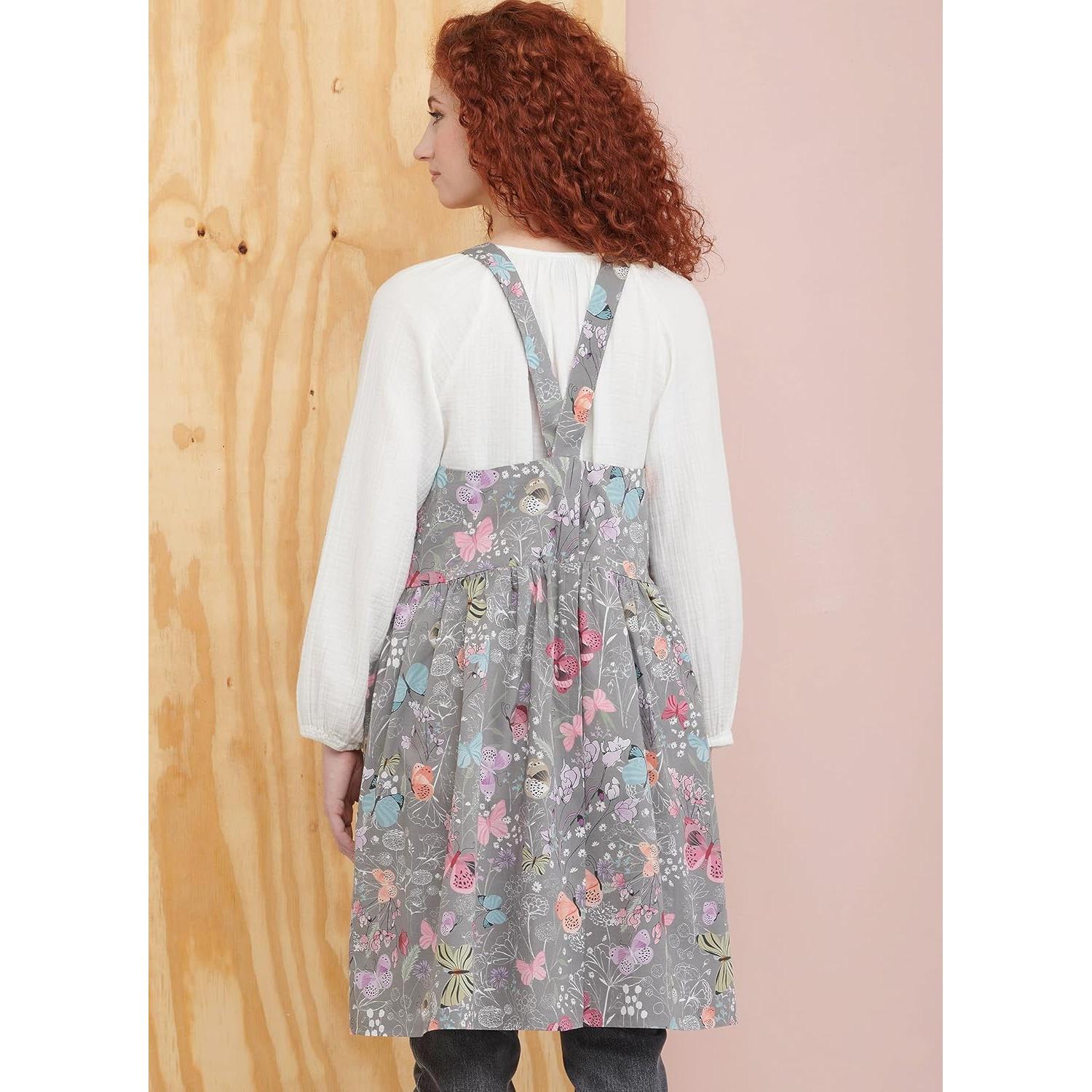 Patrón de Costura Delantal Pinafore y Tote Simplicidad S9805 XS-XL