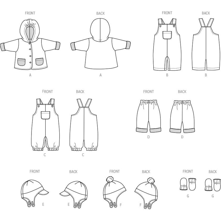 Kit de Patrones de Costura Butterick B6969 Tallas XXS-XL