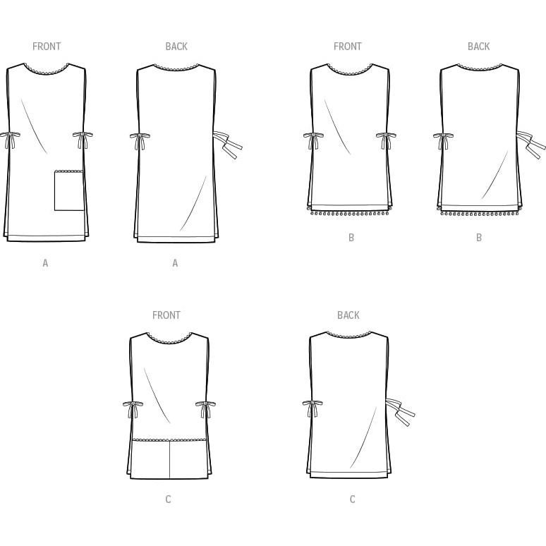 Patrón de Costura Delantal Vintage Simplicidad S9726 Multicolor