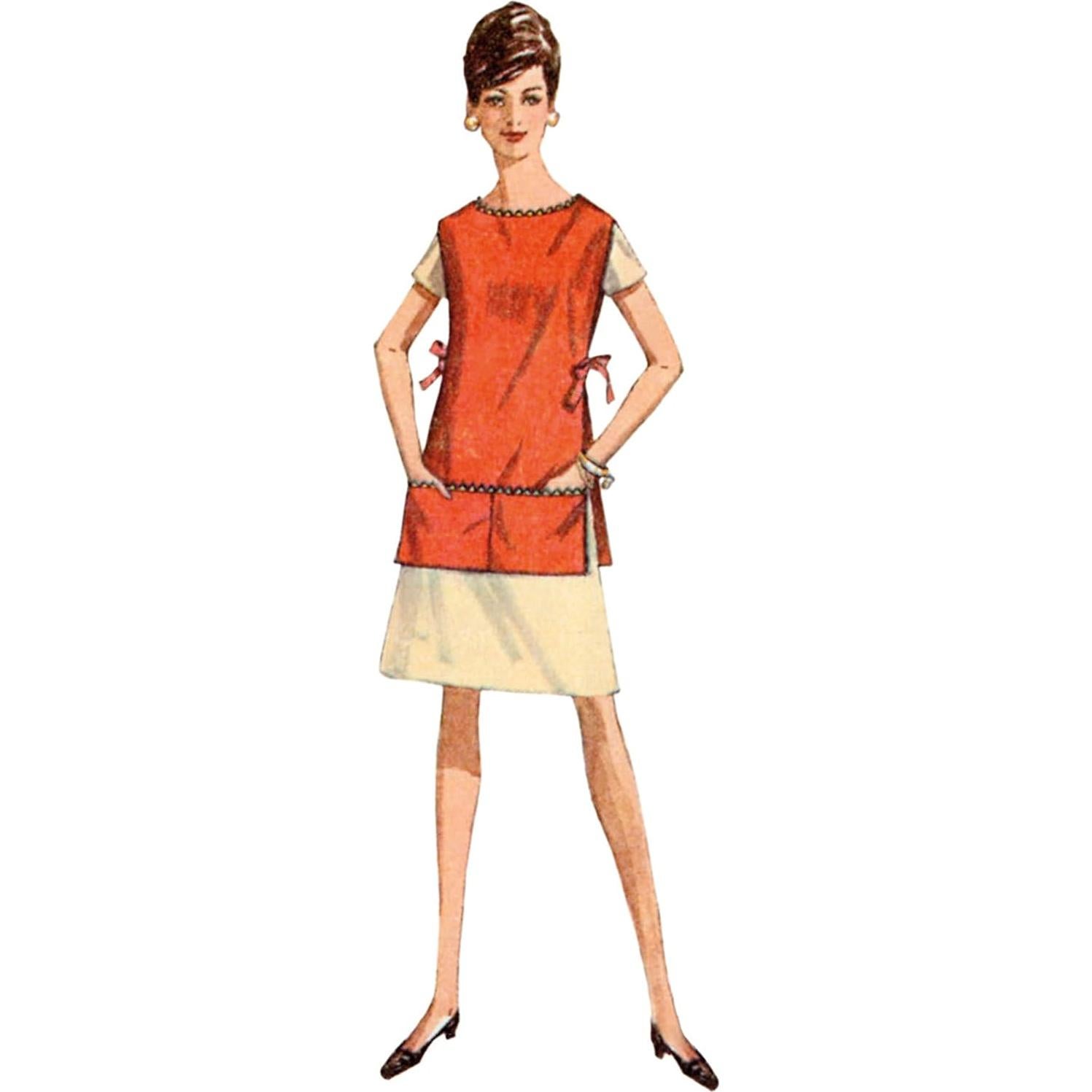 Patrón de Costura Delantal Vintage Simplicidad S9726 Multicolor