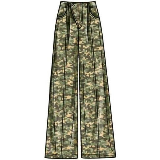 Patrón de Costura Simplicity S9823 para Pantalones Mujeres 16-24