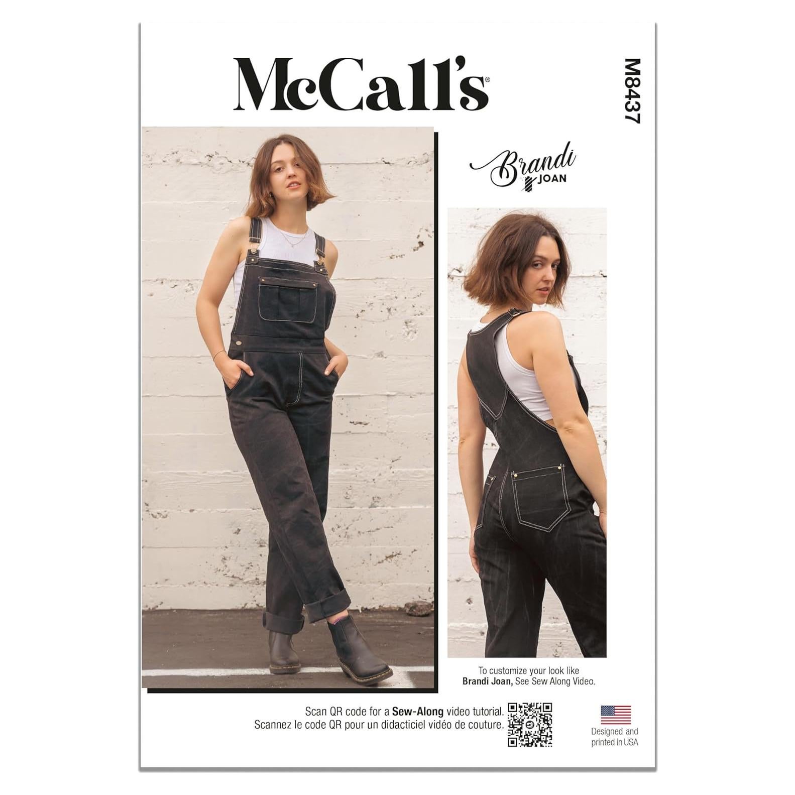 Patrón de Costura Overoles Dama McCall's M8437 Tallas 16-24