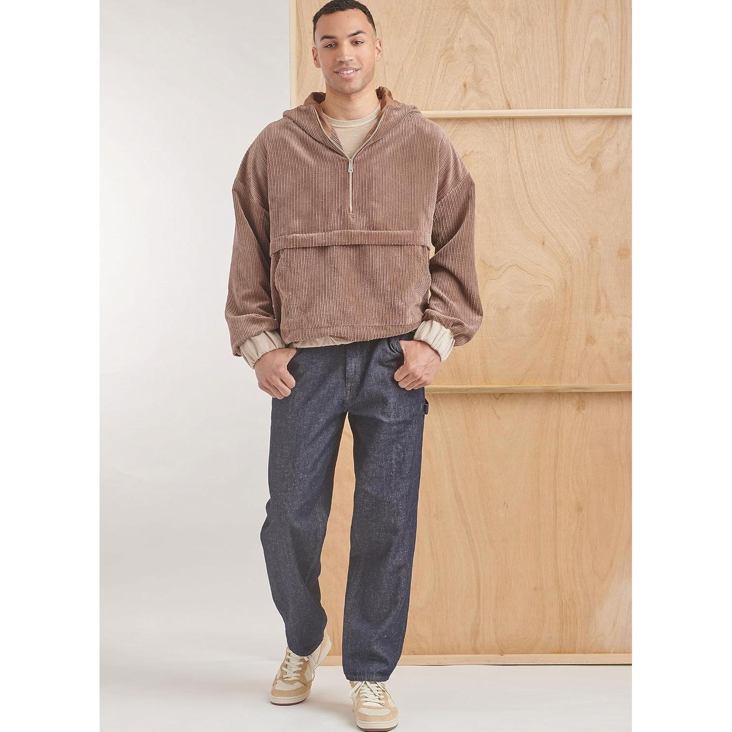 Patrón de Costura Sudadera Media Cremallera Simplicity S9829 S-XXL