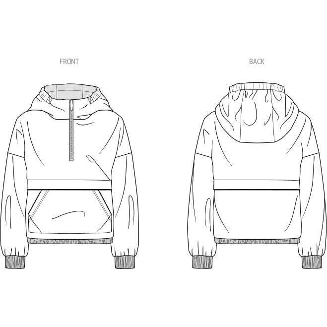 Patrón de Costura Sudadera Media Cremallera Simplicity S9829 S-XXL