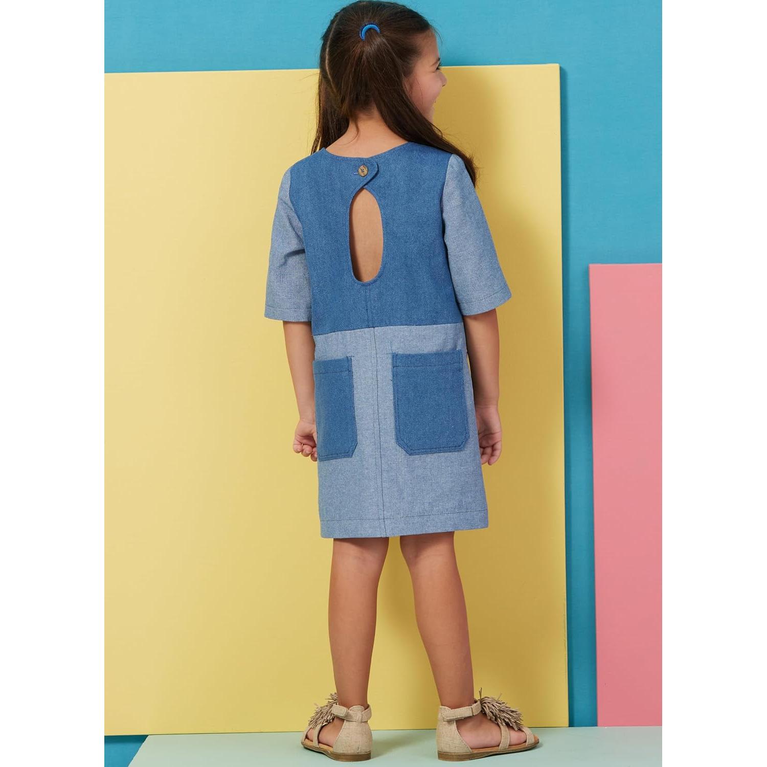 Kit de Patrón de Costura Butterick B6937 para Niños 3-6 Años