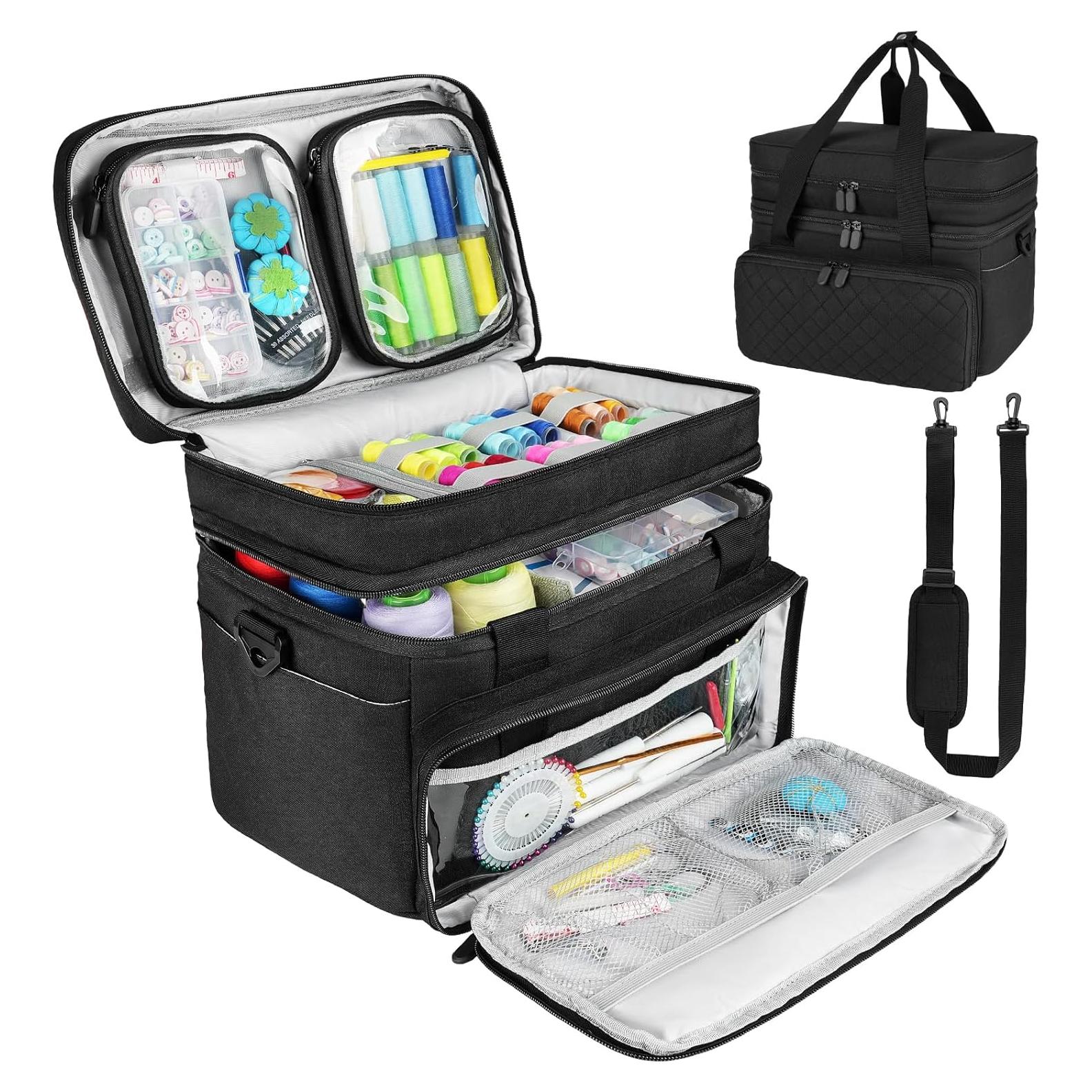 Organizador de Costura Doble Capa M-Sewing Negro 0.8kg