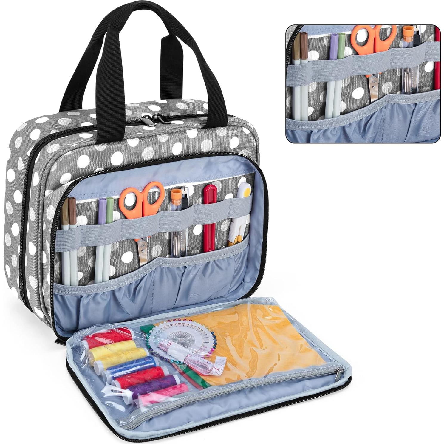 Organizador de Costura Luxja Grande Plegable con 3 Secciones