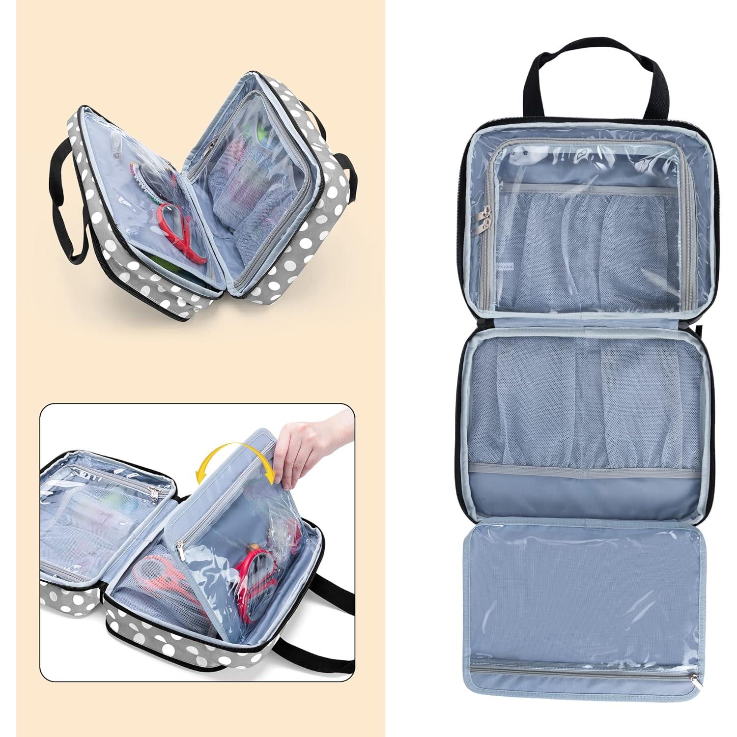 Organizador de Costura Luxja Grande Plegable con 3 Secciones