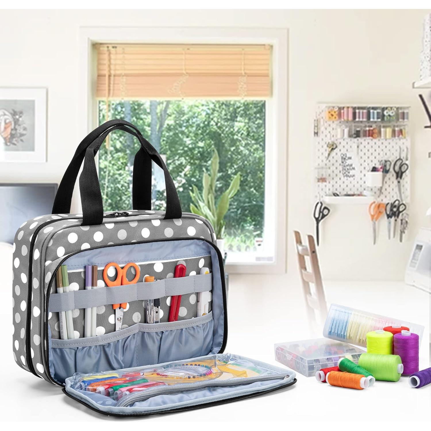 Organizador de Costura Luxja Grande Plegable con 3 Secciones