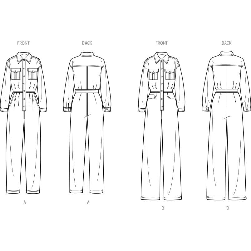 Patrón de Costura Mono Mujer Simplicidad S9822 Tallas 18-26