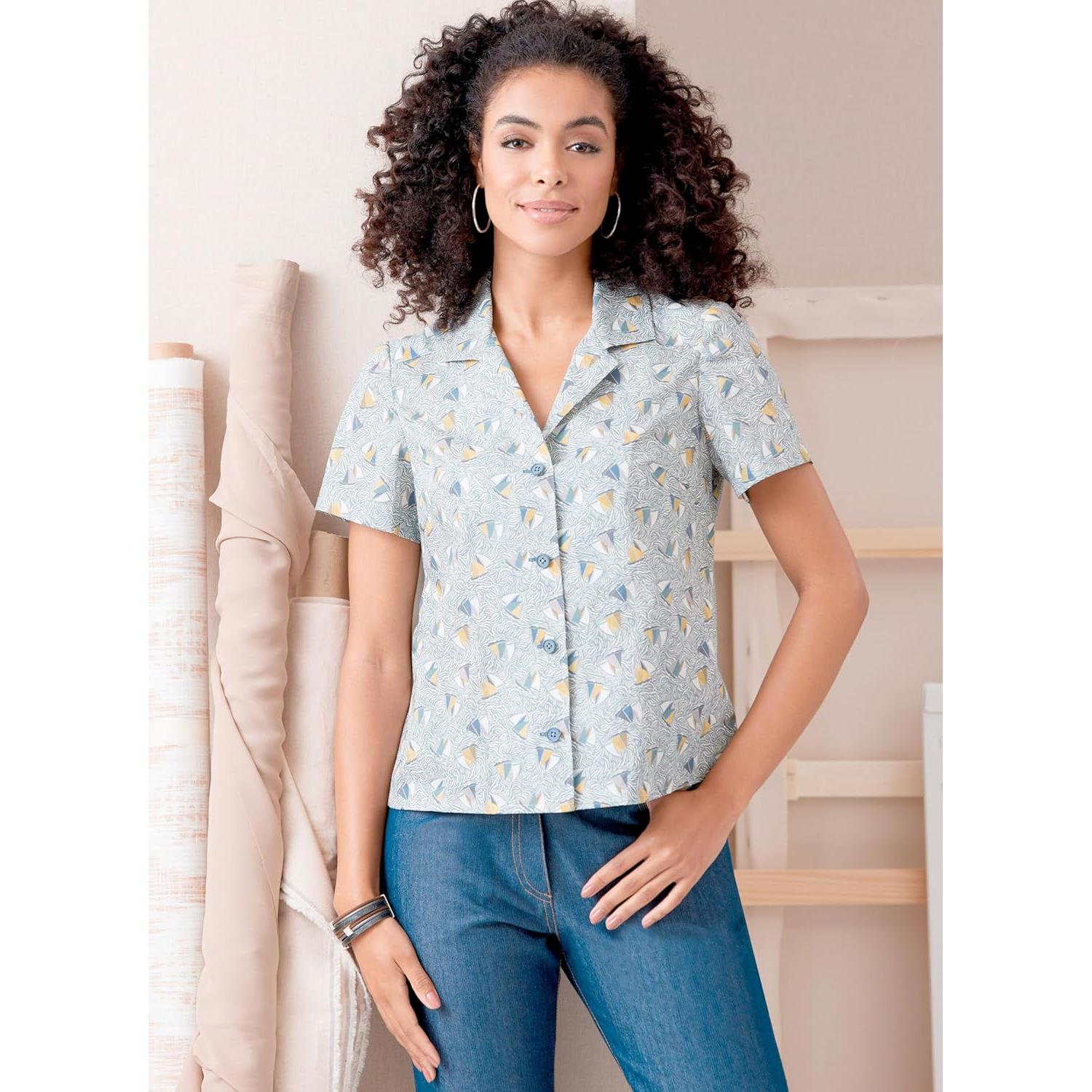 Patrón de Camisas Ajustadas Butterick B6924 Tallas 8-16