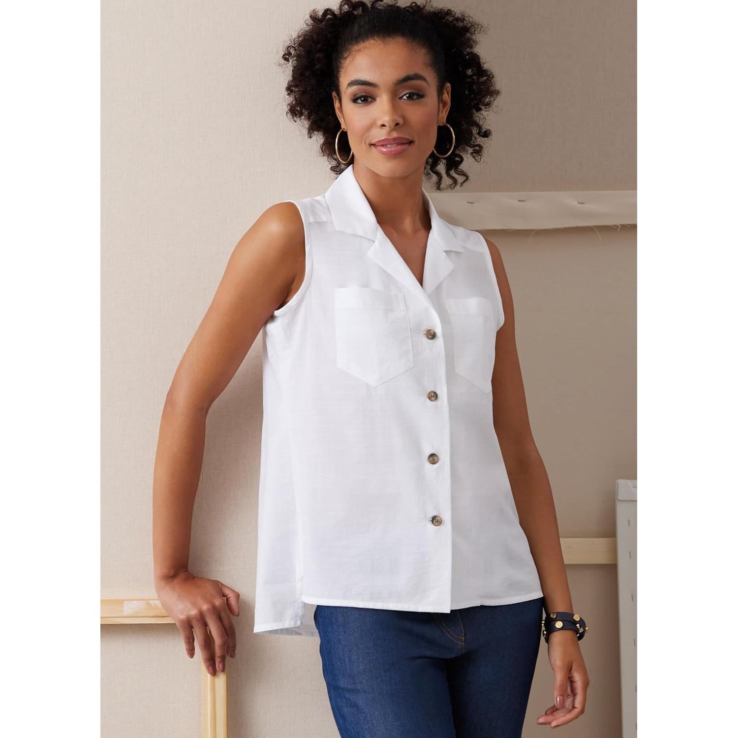Patrón de Camisas Ajustadas Butterick B6924 Tallas 8-16