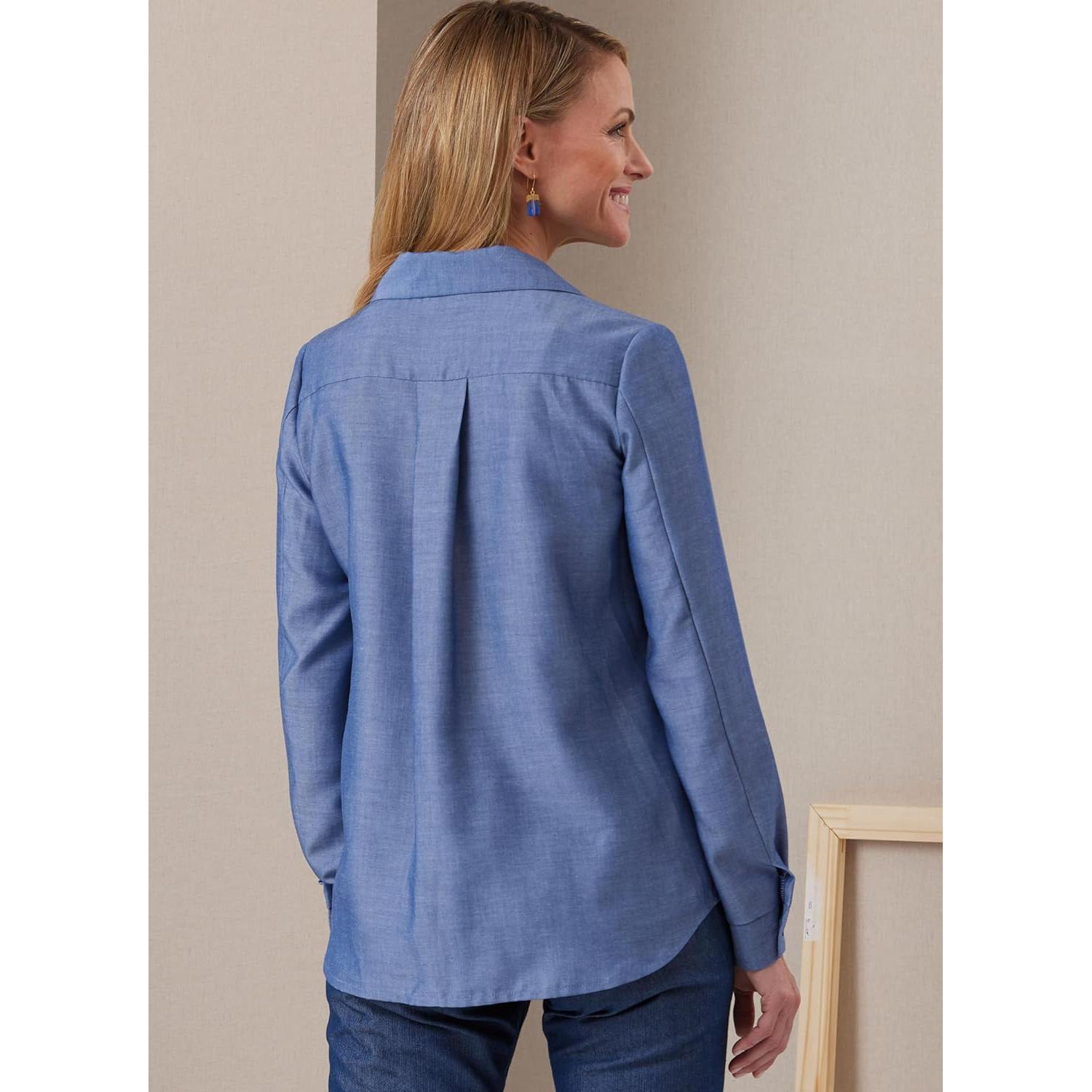 Patrón de Camisas Ajustadas Butterick B6924 Tallas 8-16