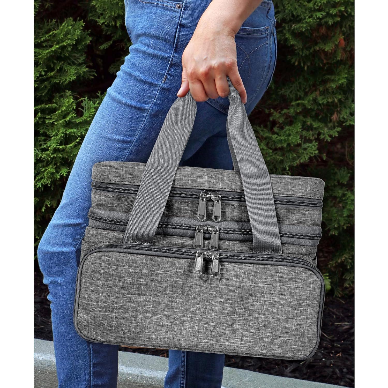 Organizador de Costura SINGER Bolsa Portátil Gris 31.1x22.9cm