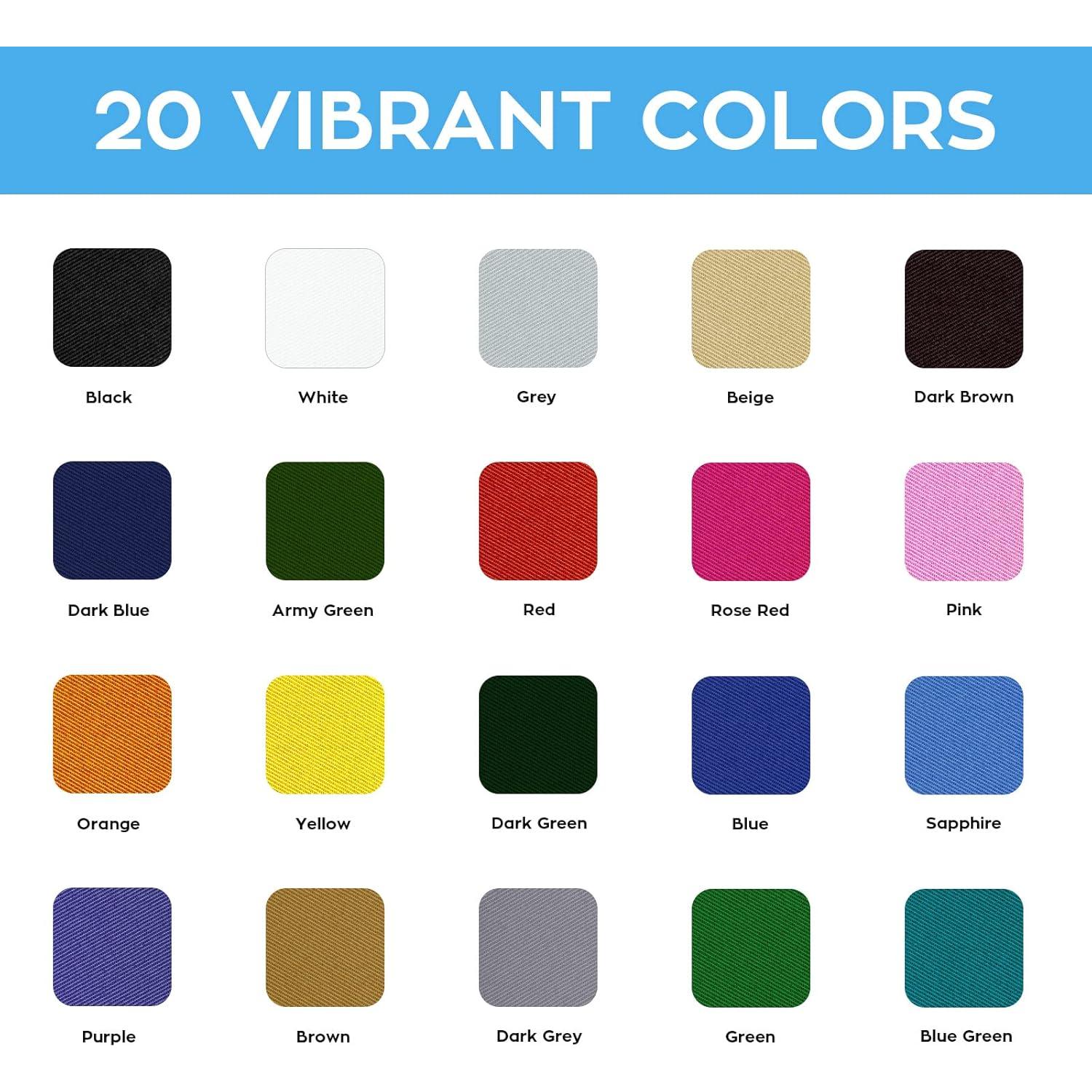 Parche de Planchar HTVRONT 20 Piezas Multicolor 9.4x12.4 cm