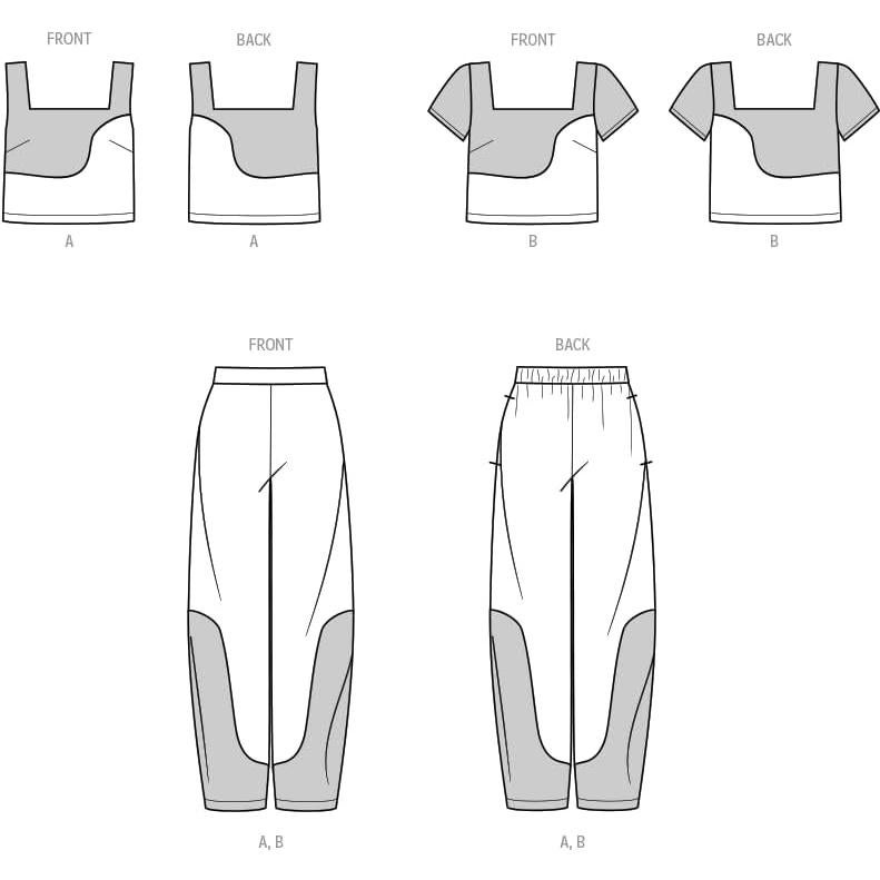 Patrón de Costura McCall's ME2033 Sudaderas y Pantalones 8-16