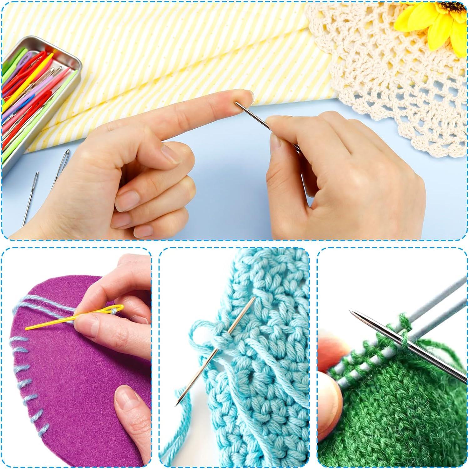 Agujas de Hilo Ojo Grande FIVEZERO 55 Piezas Acero Inoxidable