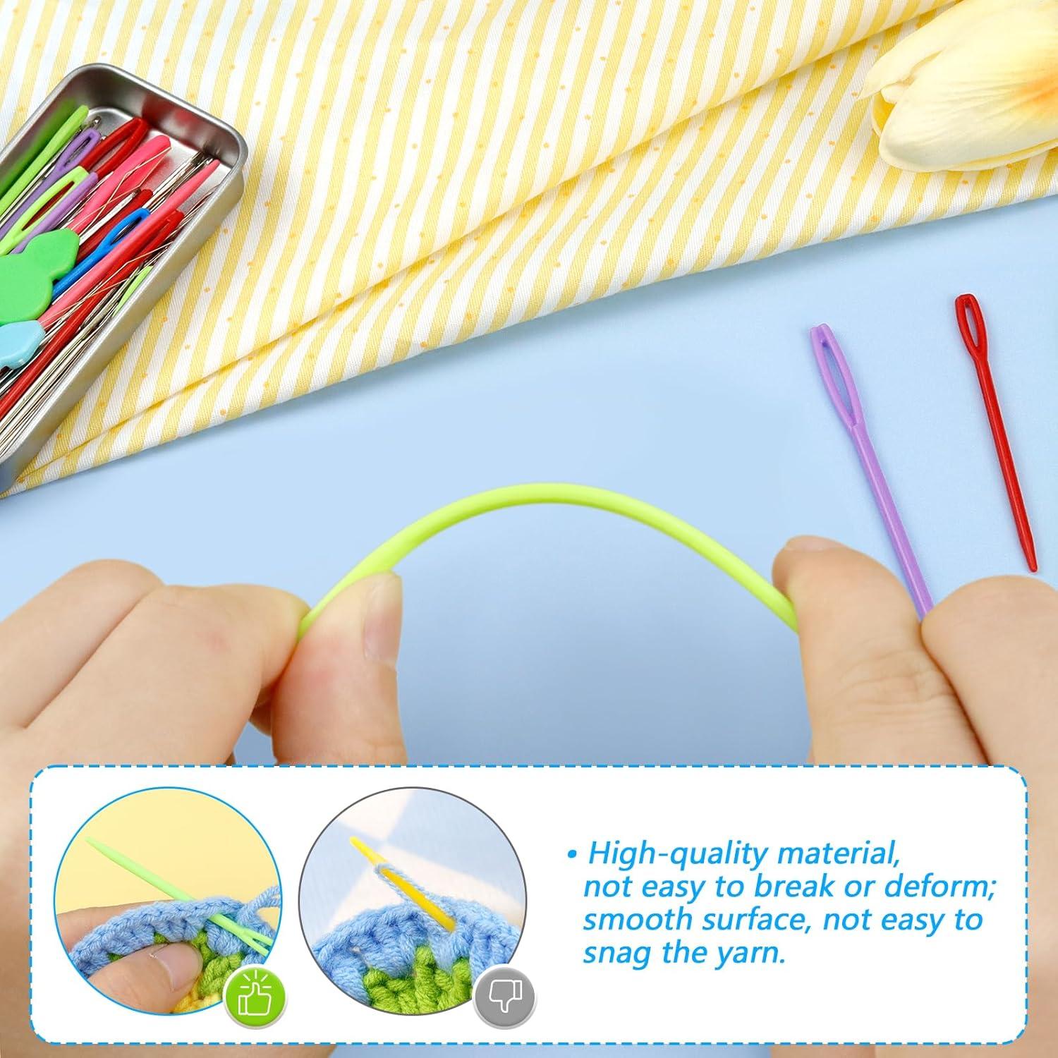 Agujas de Hilo Ojo Grande FIVEZERO 55 Piezas Acero Inoxidable