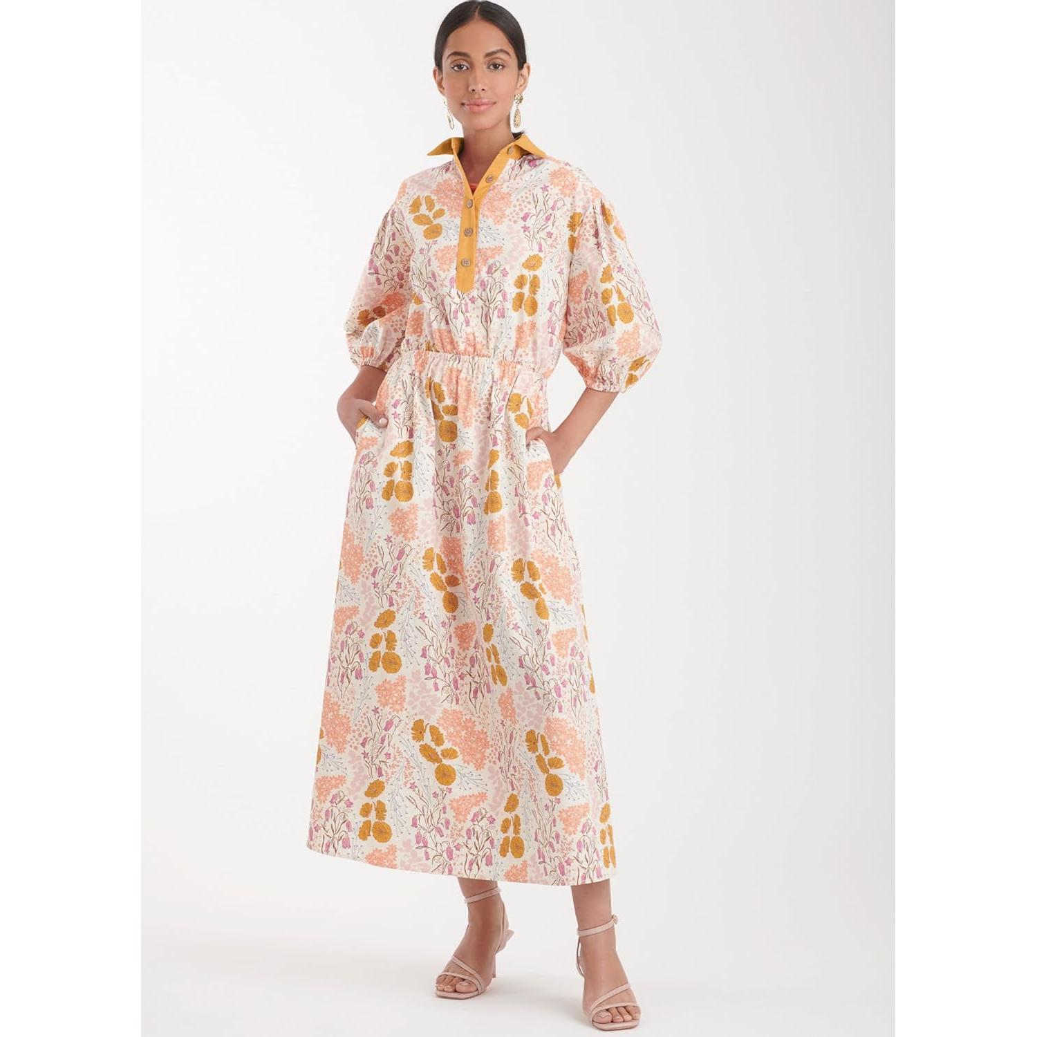 Patrón de Costura Vestido Camisa Simplicity S9888 Tallas 6-14