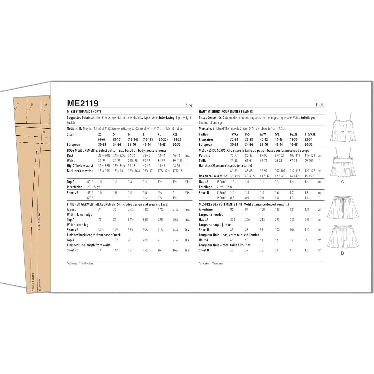 Top Suelto y Pantalones Cortos de Costura Know Me ME2119A