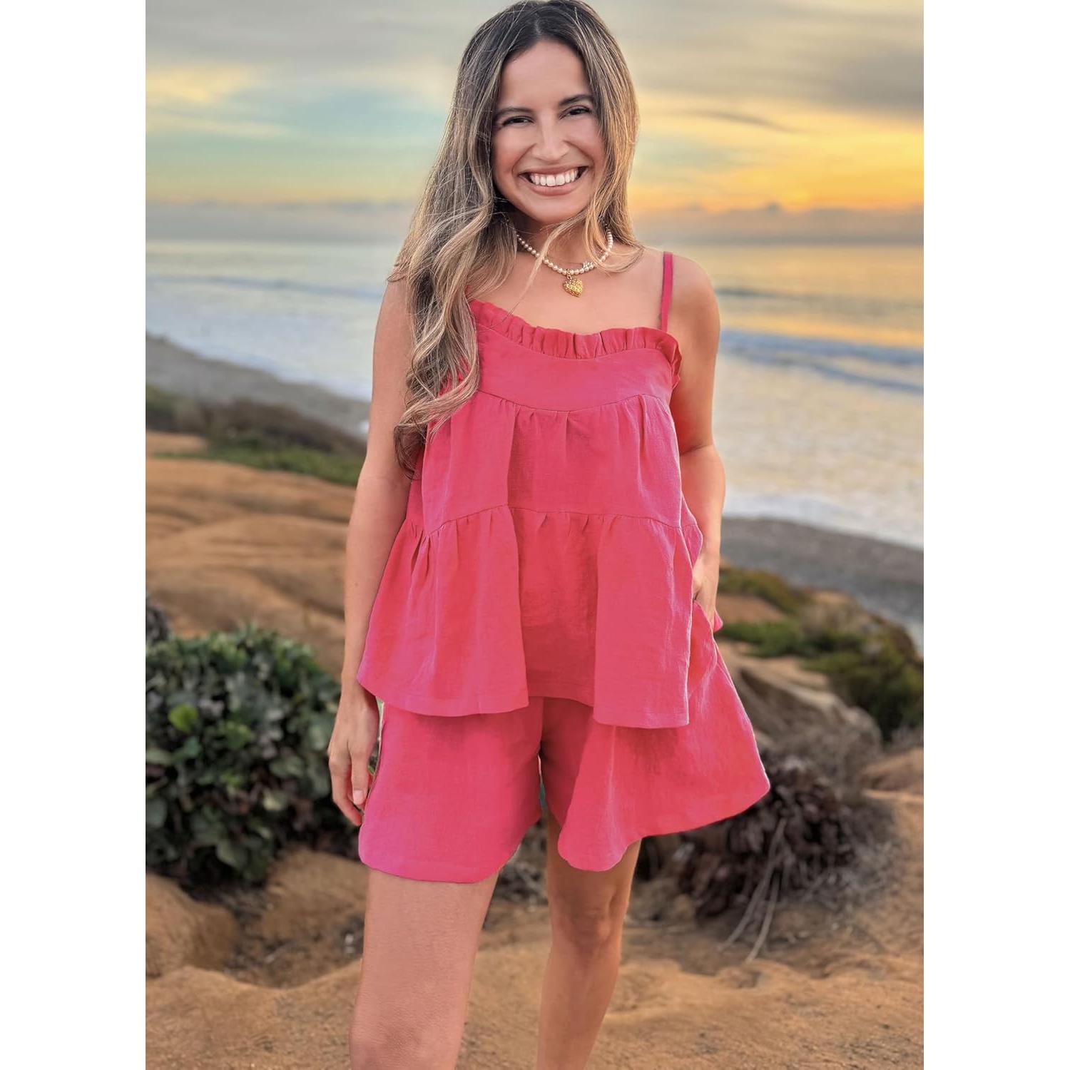 Top Suelto y Pantalones Cortos de Costura Know Me ME2119A