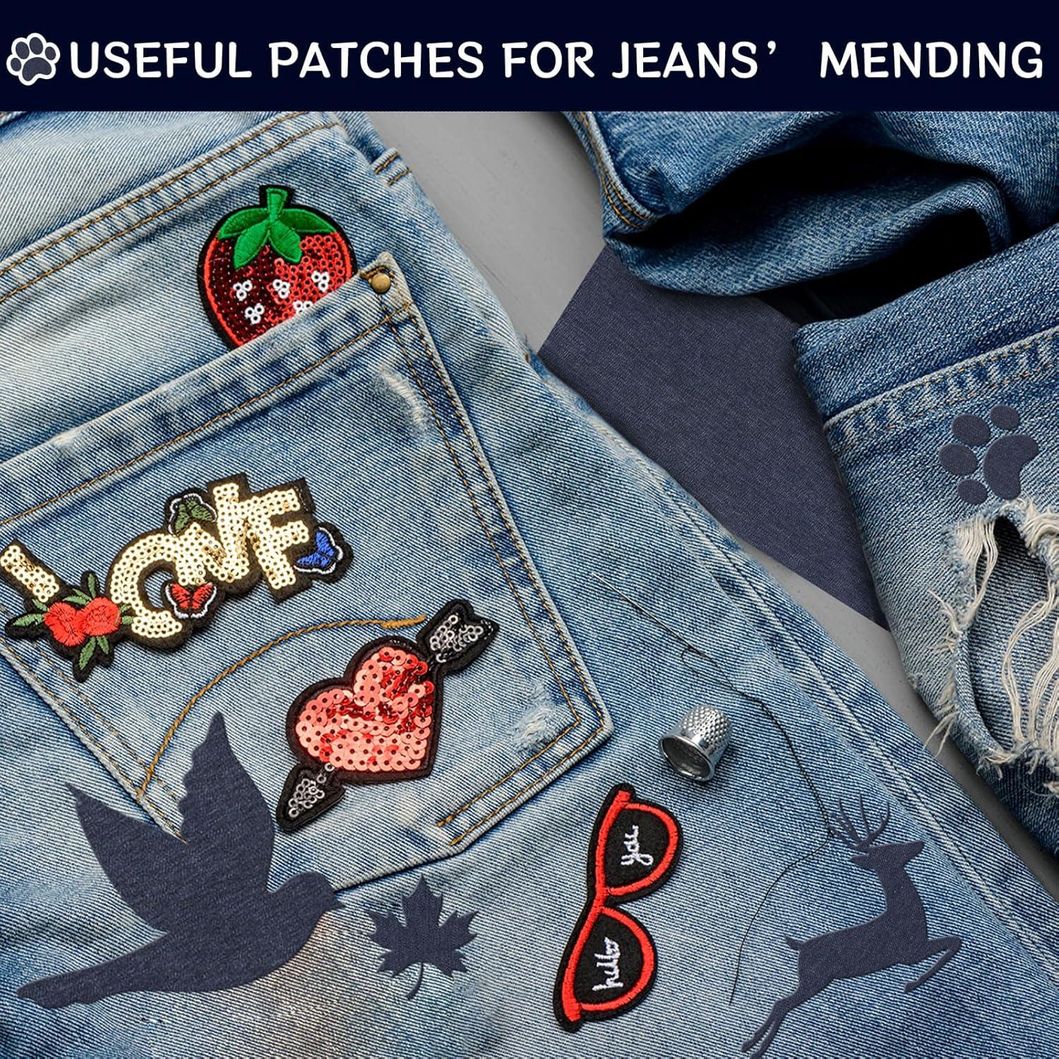 Kit de Parches Termoadhesivos Syhood 15 Hojas 12.5x28cm Azul Oscuro