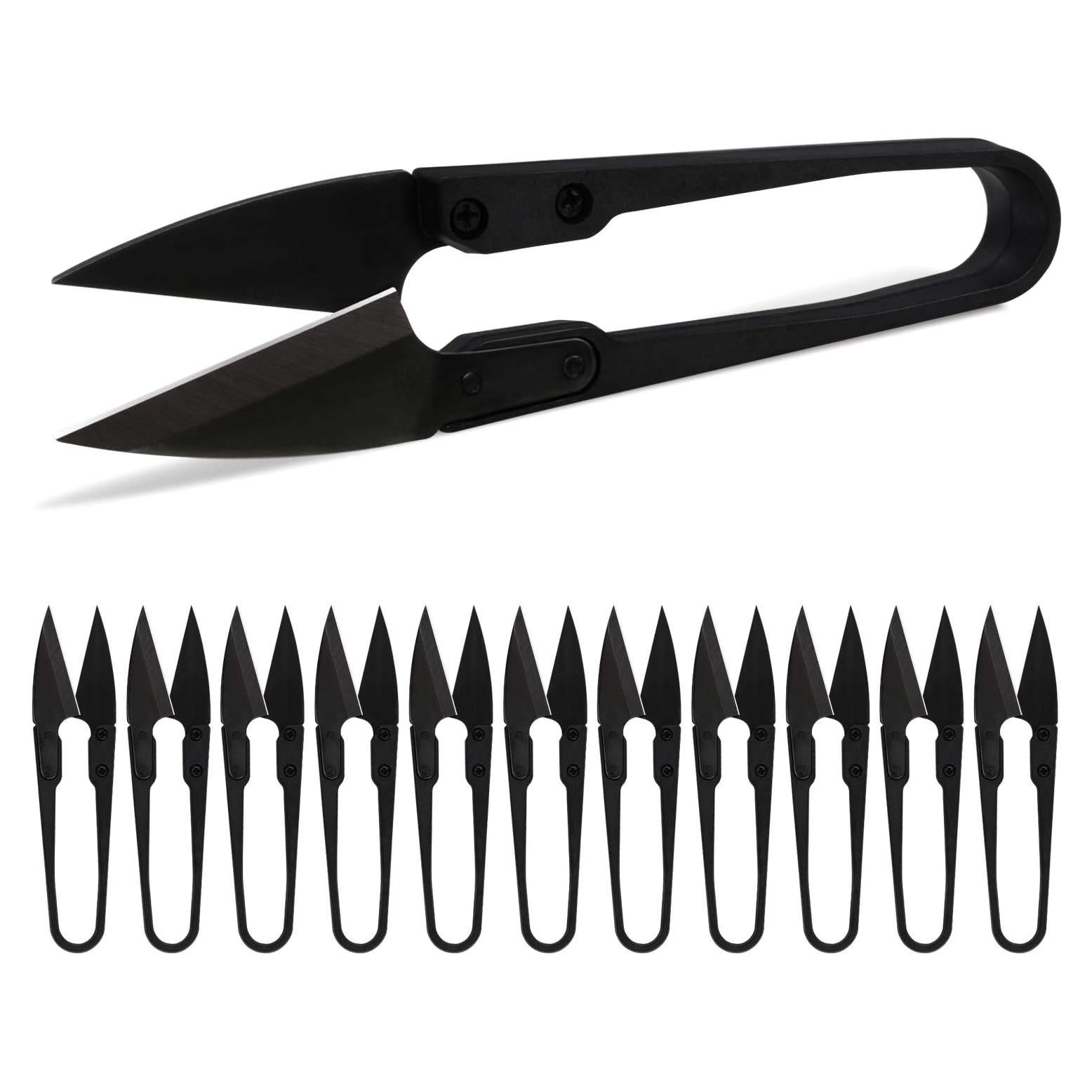 Tijeras de Coser Anley 12 Piezas 10 cm Acero Inoxidable Negro