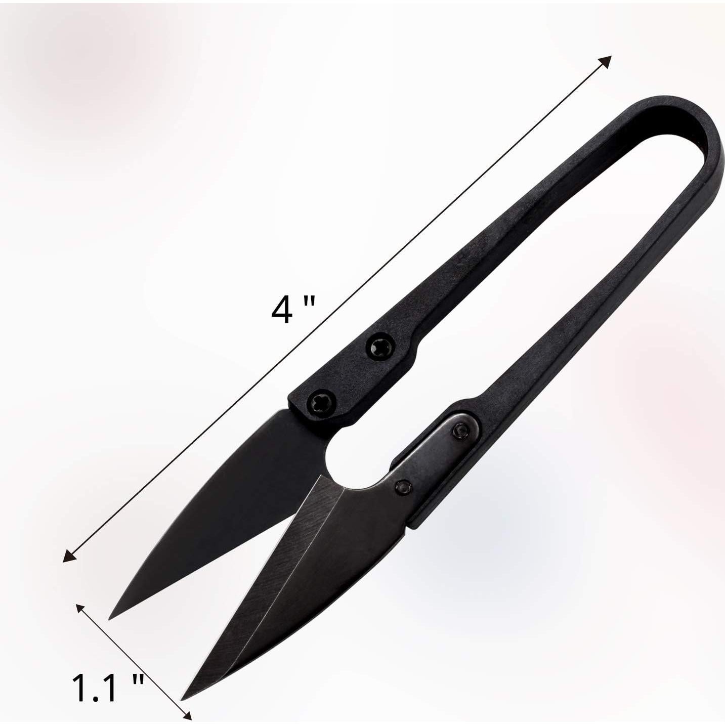 Tijeras de Coser Anley 12 Piezas 10 cm Acero Inoxidable Negro