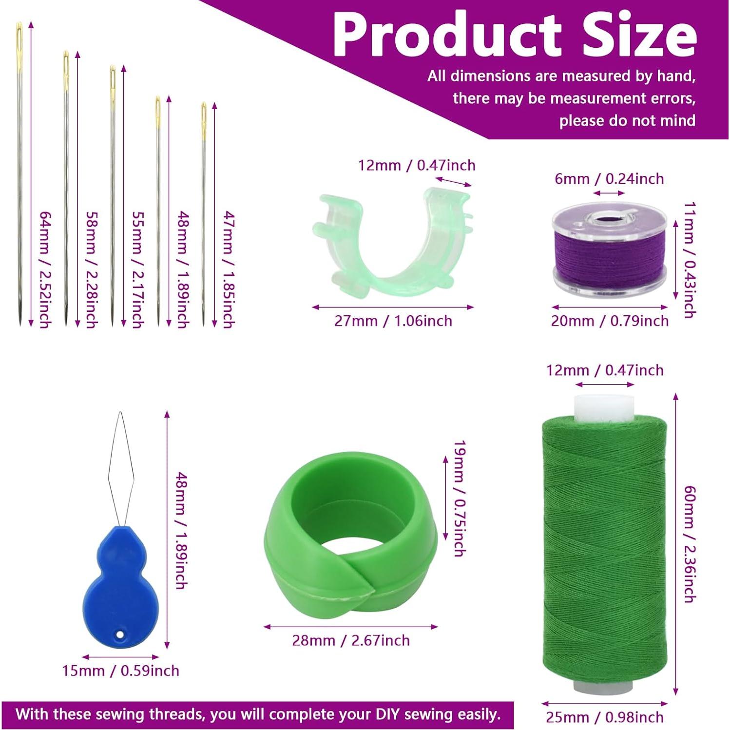 Set de Hilo de Costura BDS-HOME 50pcs 25 Colores con Agujas