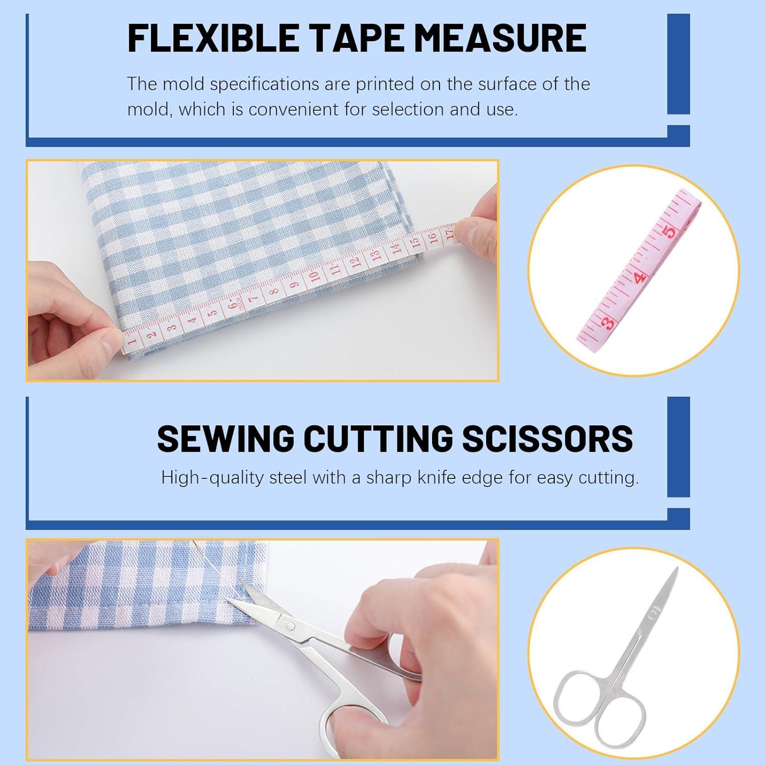 Kit de Costura Glarks 80 Piezas con Hilo, Agujas y Tijeras