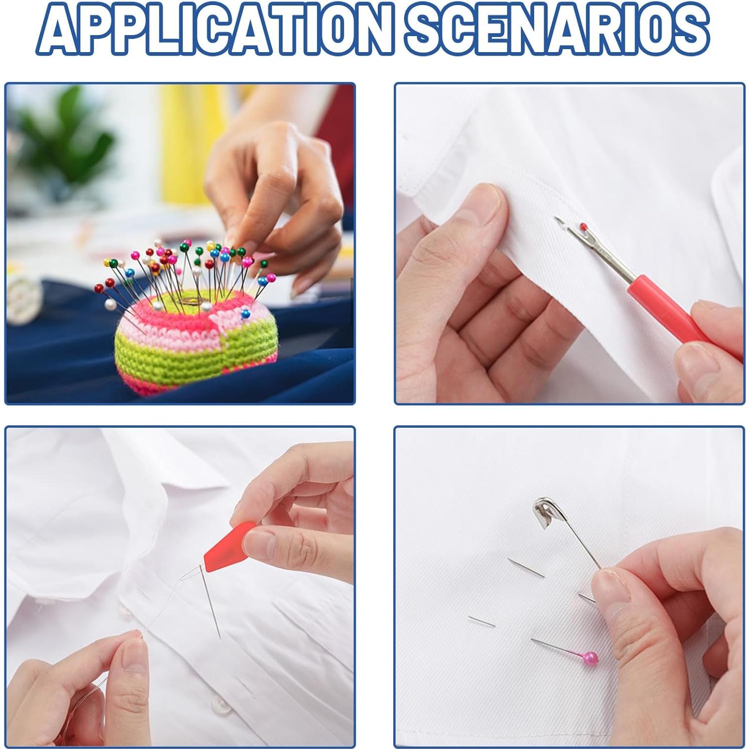 Kit de Costura Glarks 80 Piezas con Hilo, Agujas y Tijeras