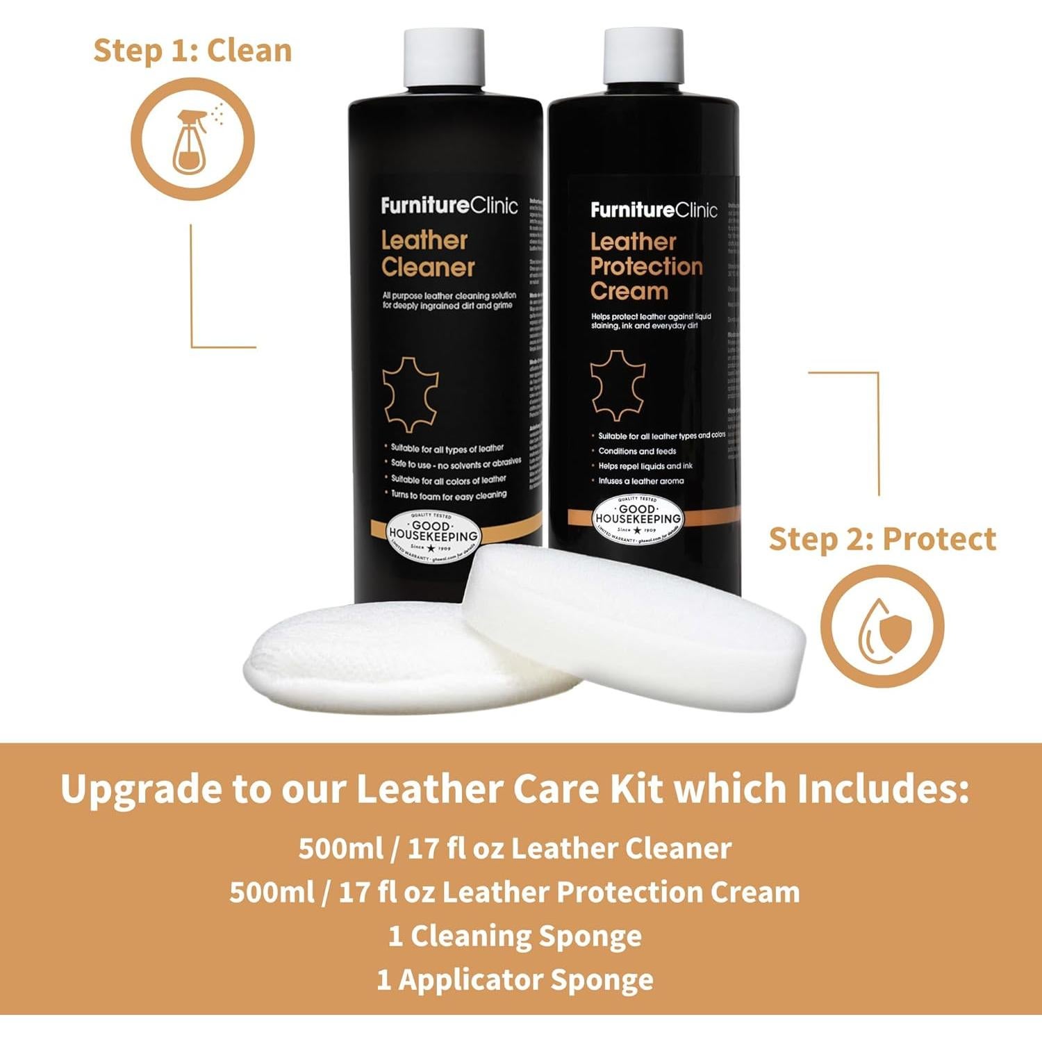 Limpiador de Cuero Furniture Clinic 250ml | Multiusos No Tóxico