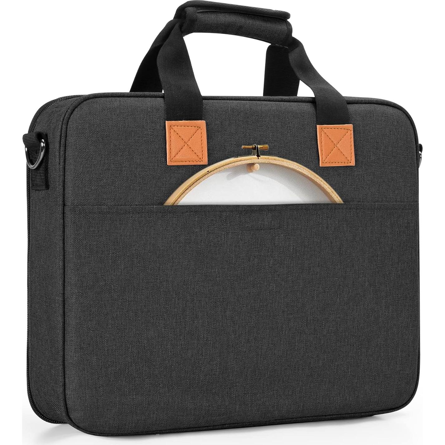 Bolsa de Bordado LUXJA Negra 38.7x7.6x31.8 cm
