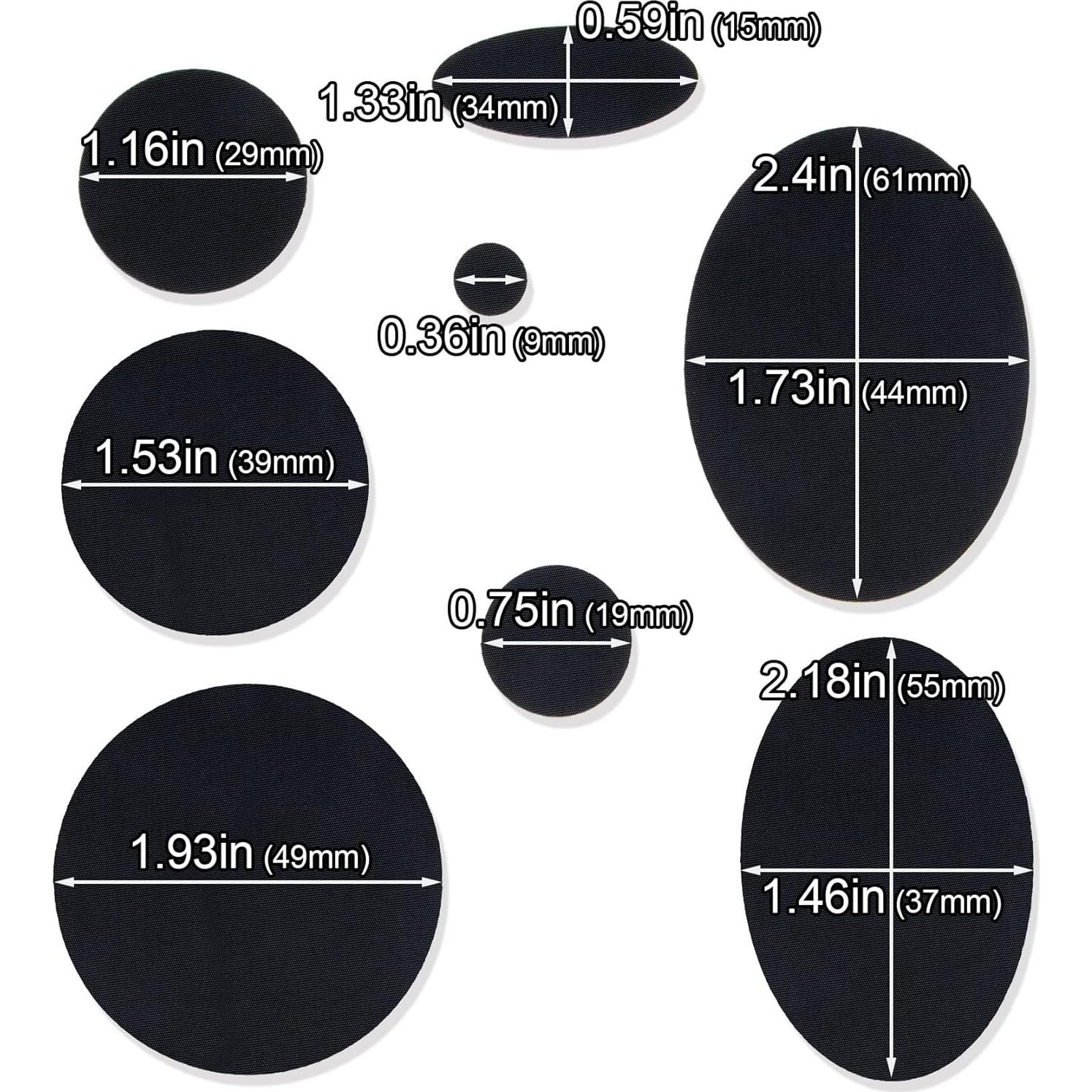 Kit de 40 Parches Reparadores Autoadhesivos OIIKI Negro