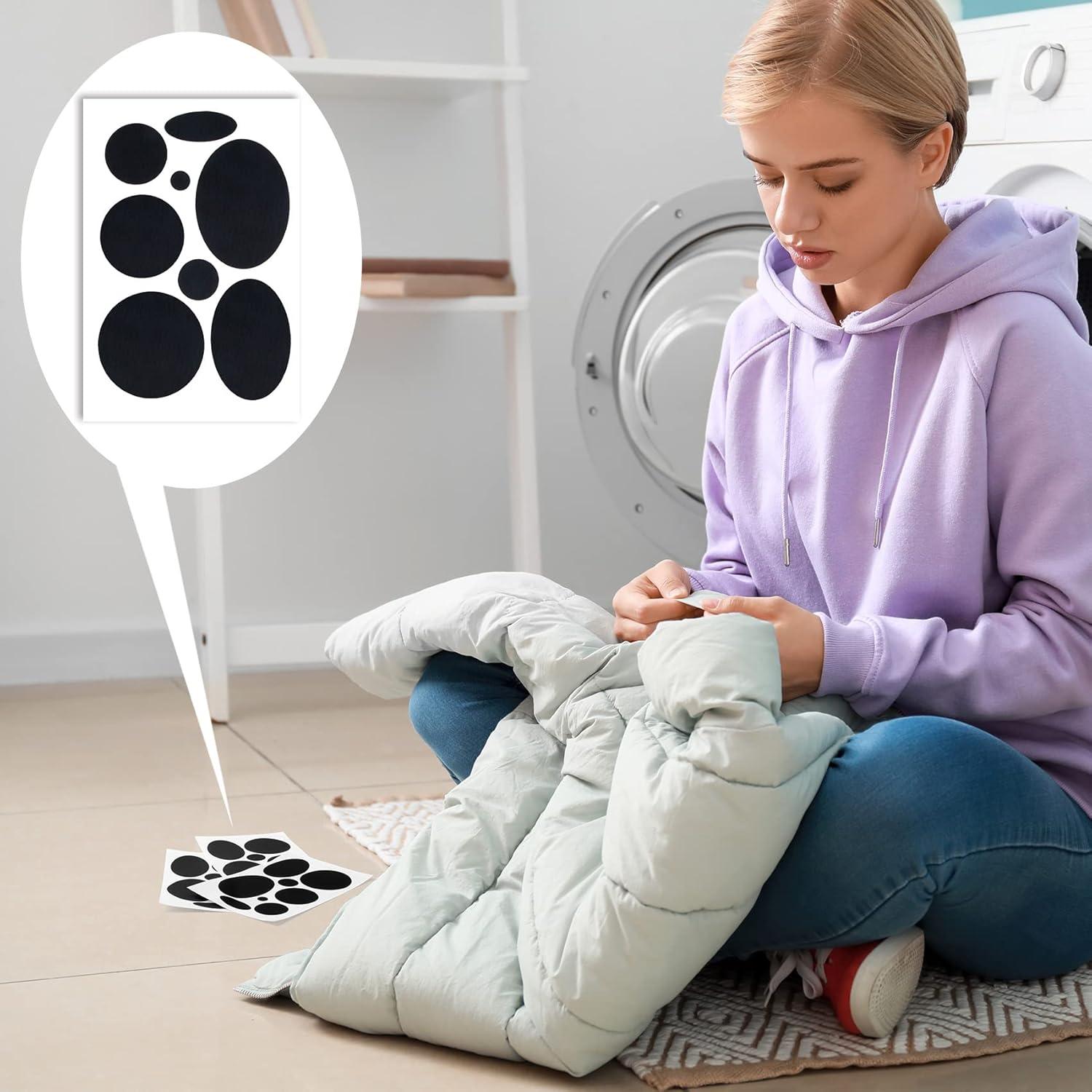 Kit de 40 Parches Reparadores Autoadhesivos OIIKI Negro