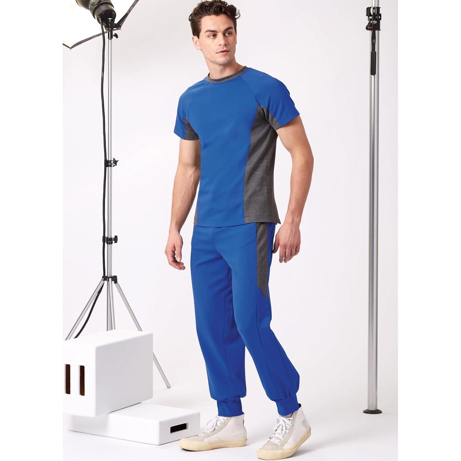 Patrón de Costura Nuevo Look Suéter y Joggers Hombre S-XXL