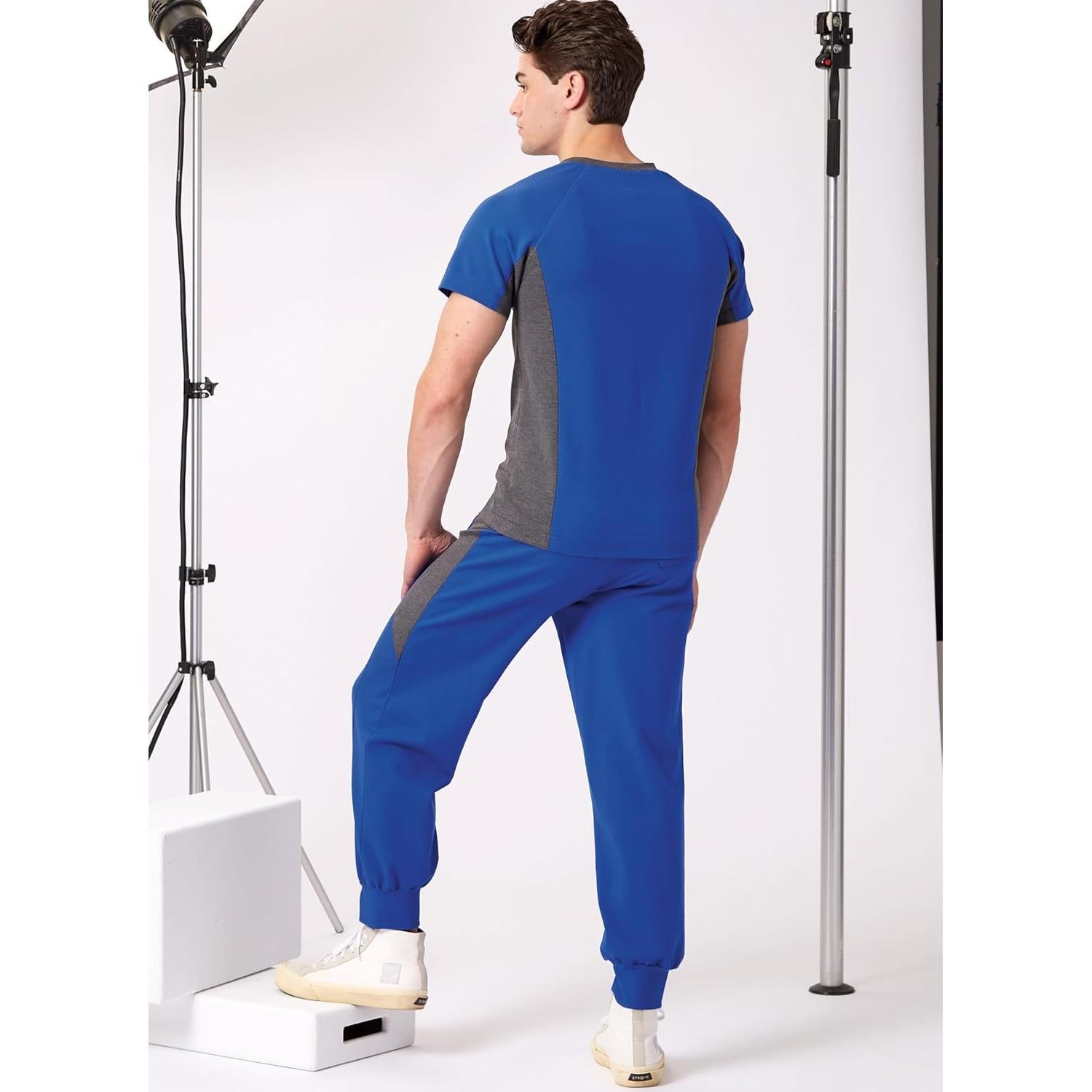 Patrón de Costura Nuevo Look Suéter y Joggers Hombre S-XXL