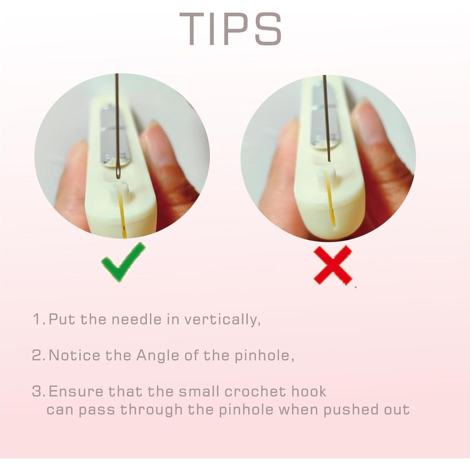 2 in 1 Needle Threader Seam Ripper, Upgraded Needle Threader and Seam Ripper,Quilting Supplies Sewing Kit,Quick Sewing Machine Loop Needle Threaders (1P-Purple)