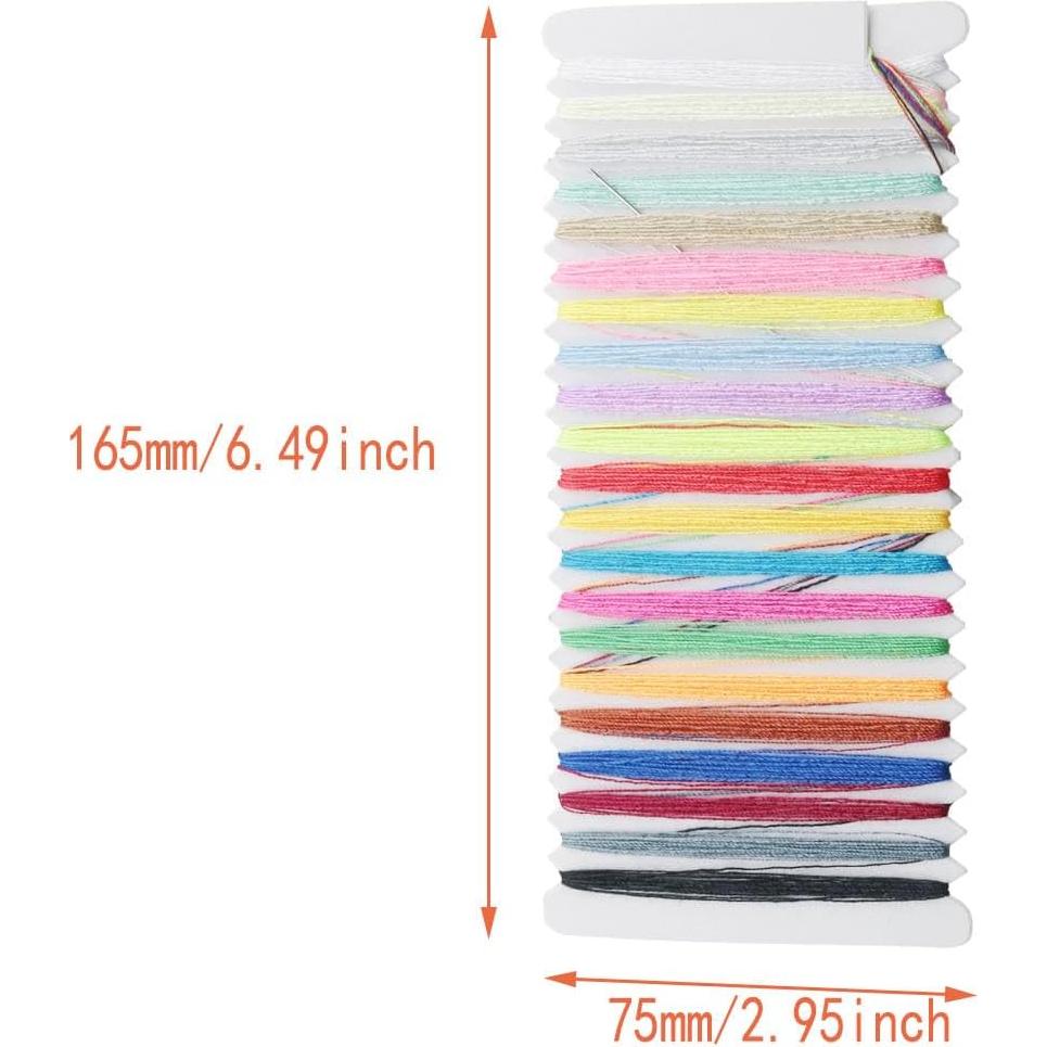 Kit de Costura de Viaje DGZZI 5 Piezas 21 Colores