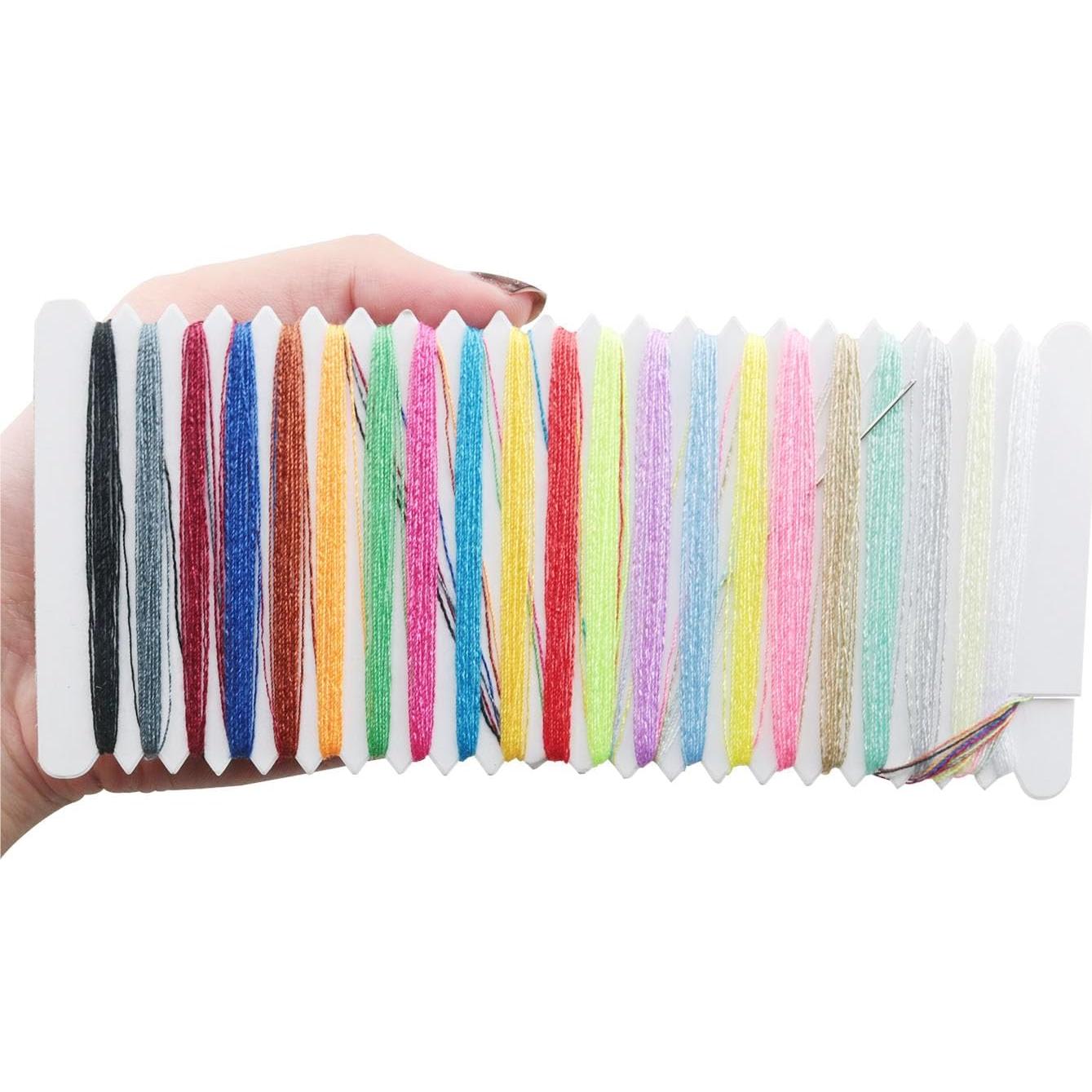 Kit de Costura de Viaje DGZZI 5 Piezas 21 Colores